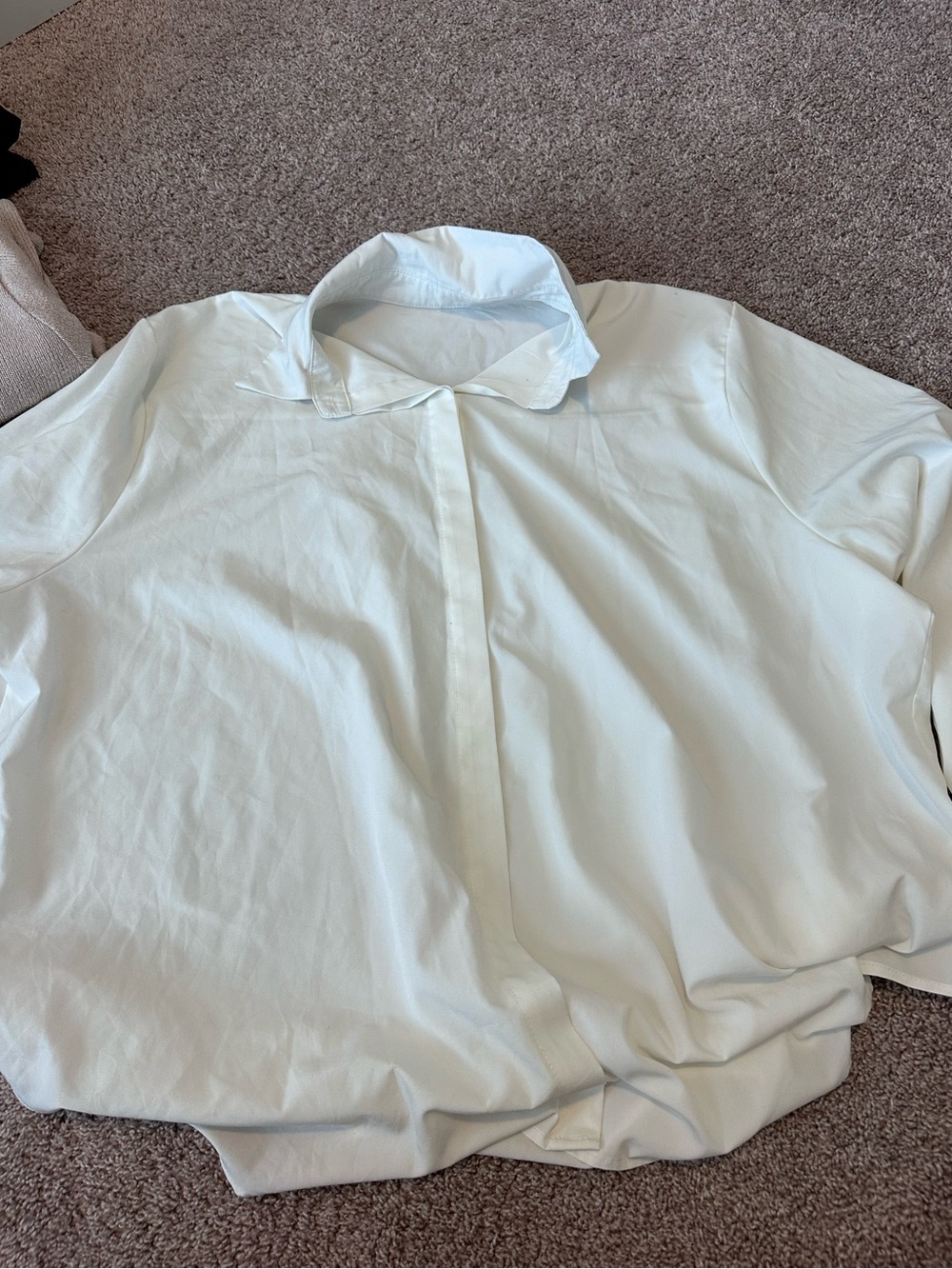 Men's White Classic Button-Up Shirt